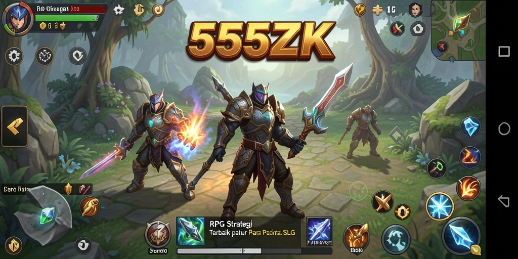 Tampilan gameplay strategis yang menarik di 555ZK.