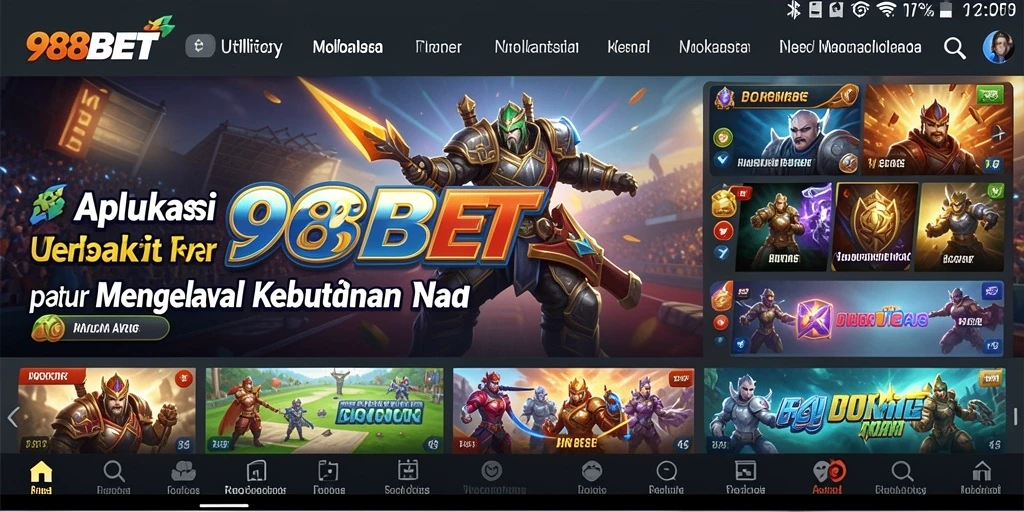 Tampilan antarmuka pengguna 988BET yang intuitif dan menarik.