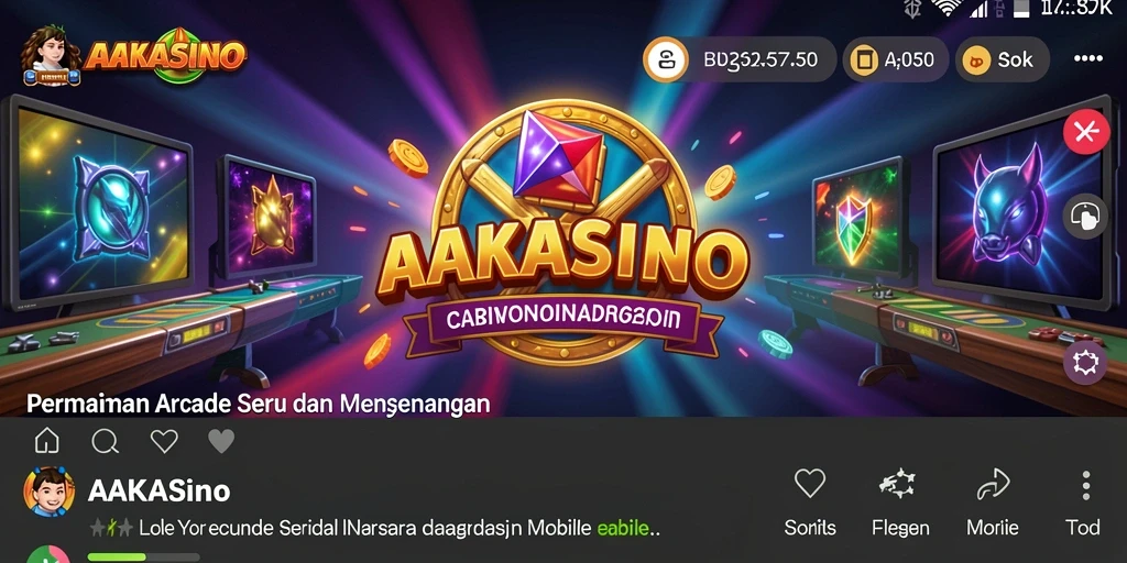 Tampilan gameplay AAKASINO yang dinamis dan menarik.