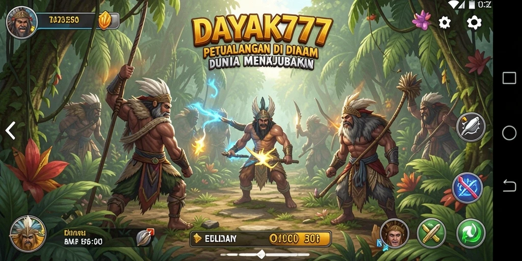 Gameplay DAYAK777 yang menakjubkan dalam misi petualangan.