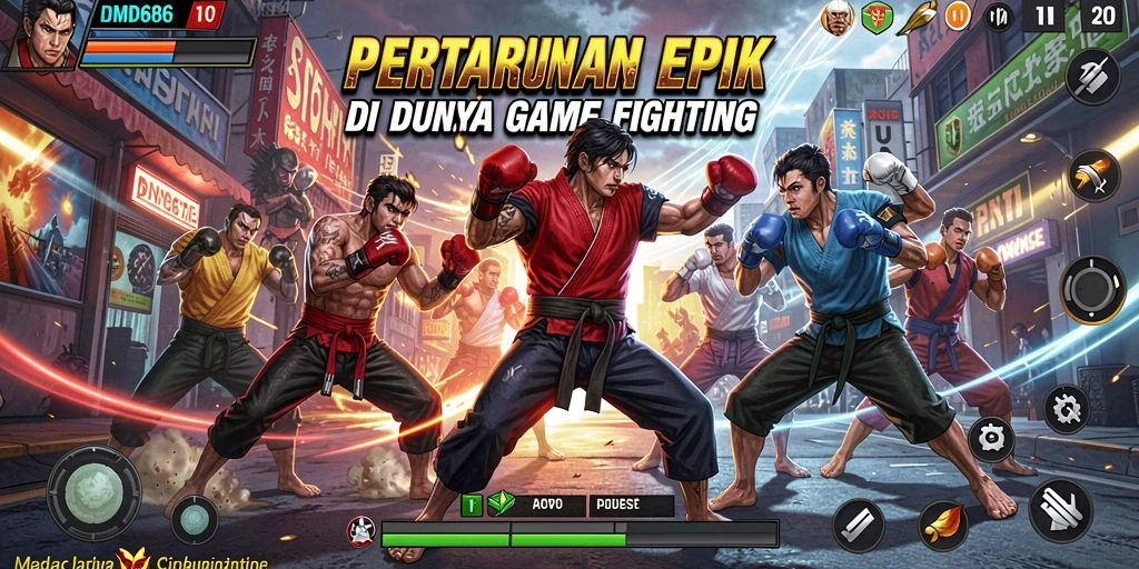 Tampilan seru pertarungan di DMD686 yang mendebarkan.