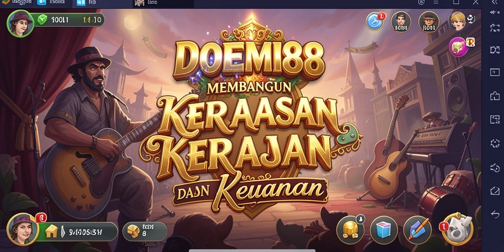 Screenshot DOREMI88 menampilkan aksi seru dalam mengelola bisnis musik.