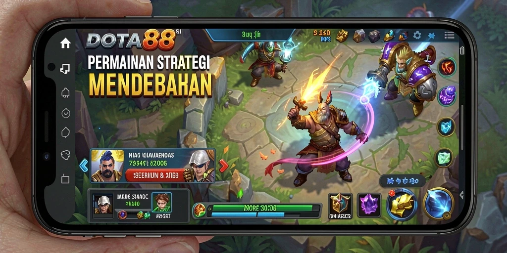 Tampilan gameplay DOTA88 yang mendebarkan dengan strategi memukau.