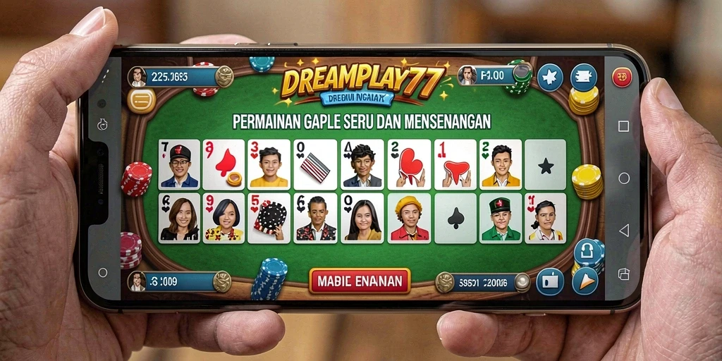 Tampilan gameplay Gaple yang menarik dan interaktif.