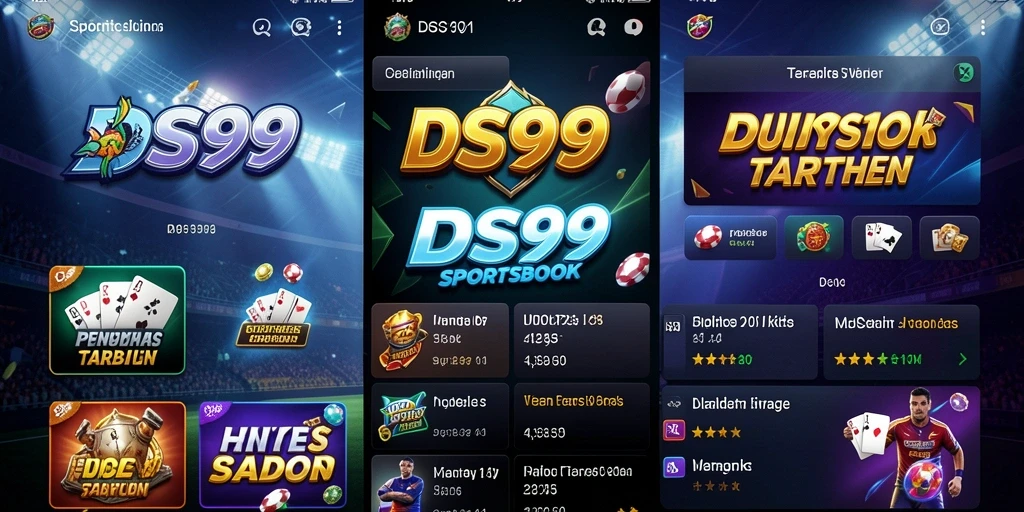 Screenshot utama DS99 menunjukkan gameplay taruhan olahraga yang menarik.
