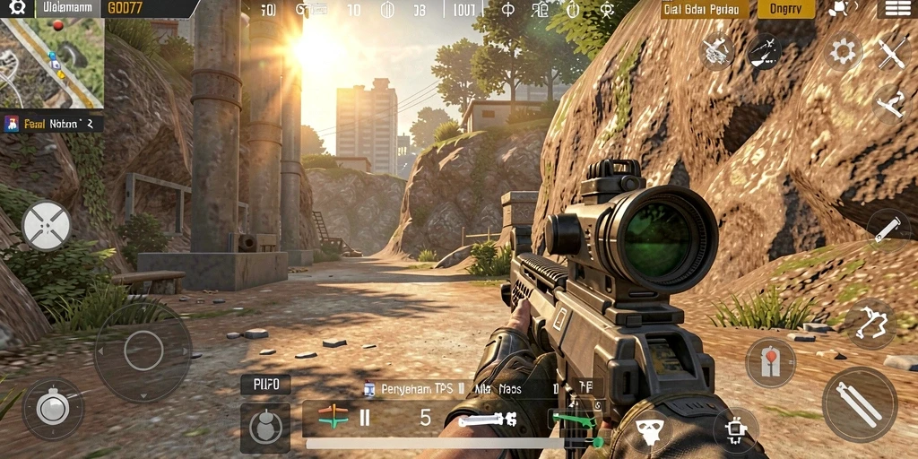 Tampilan gameplay GOD77 yang intens dan mendebarkan.
