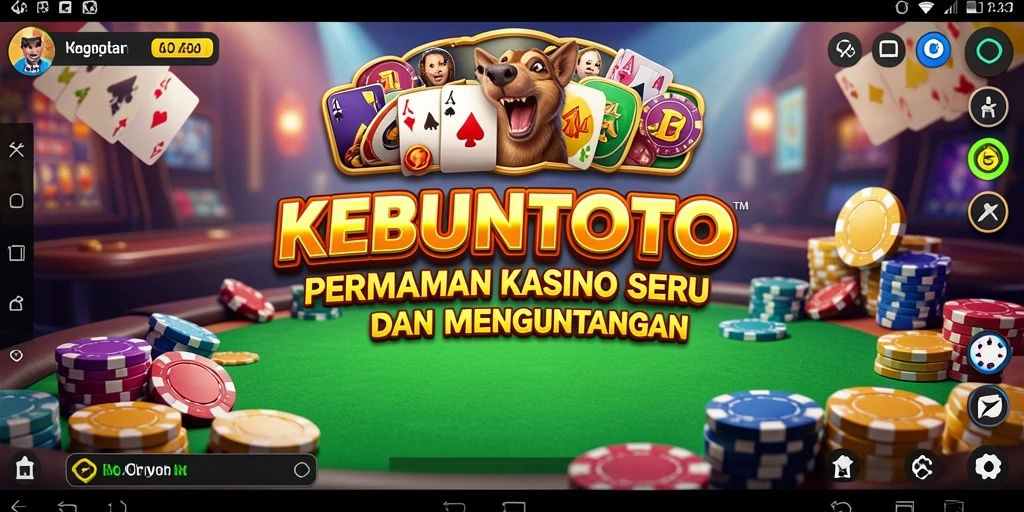 Tampilan gameplay kasino yang mendebarkan di KEBUNTOTO.