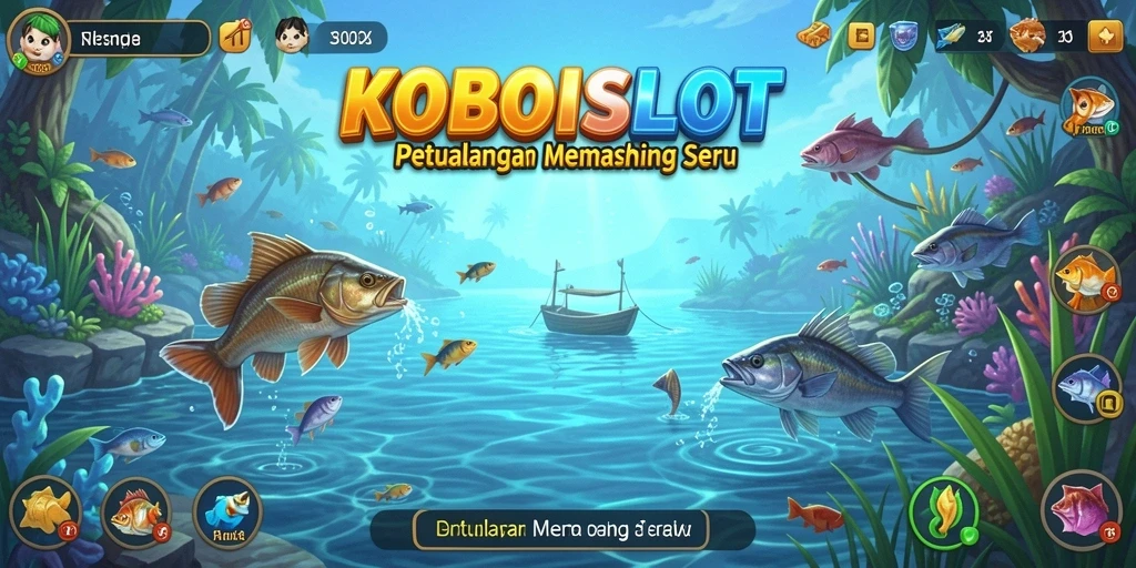 Gameplay seru KOBOISLOT dengan tampilan memancing yang memukau.