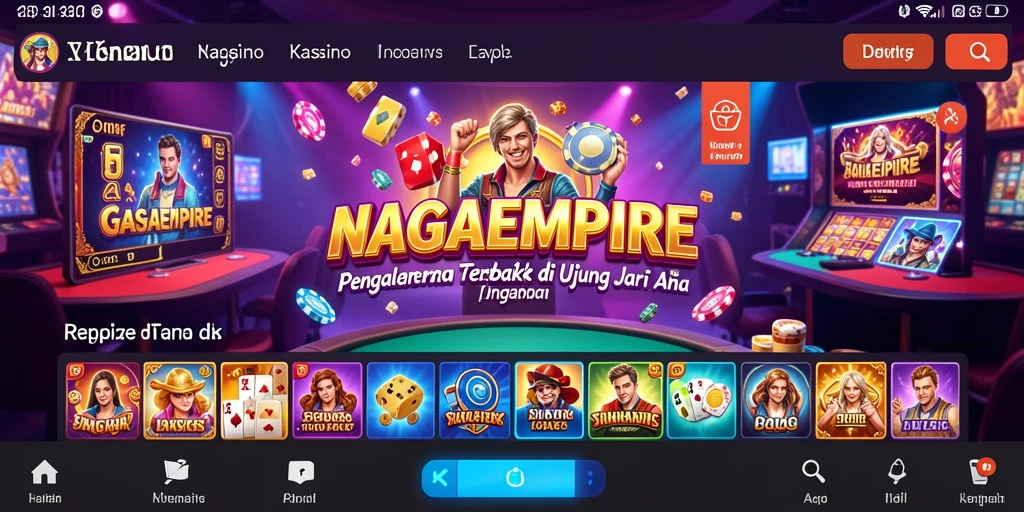 Tampilan gameplay yang menarik dari NAGAEMPIRE di perangkat mobile.
