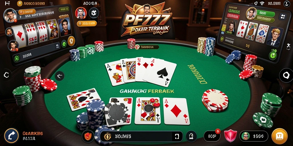 Gameplay seru di PF777 dengan banyak pemain Poker.