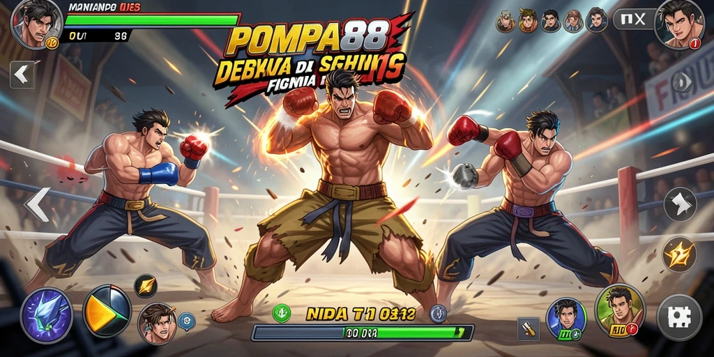 Gameplay intens dari pertarungan seru di POMPA88.