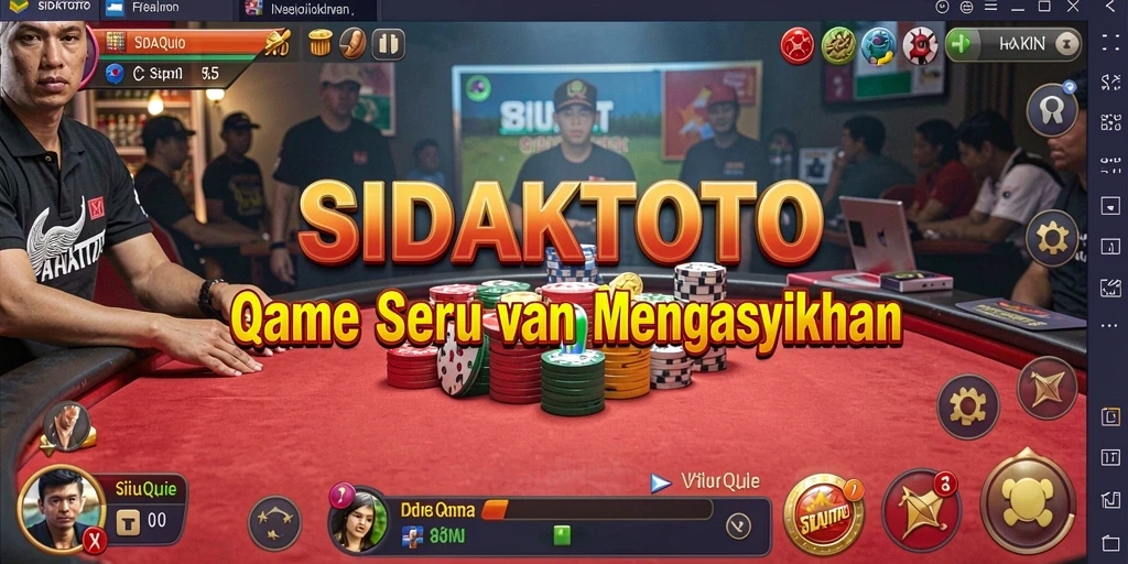 Tampilan seru gameplay QiuQiu di SIDAKTOTO.