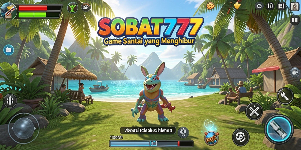 Tampilan gameplay SOBAT777 yang seru dan penuh warna.